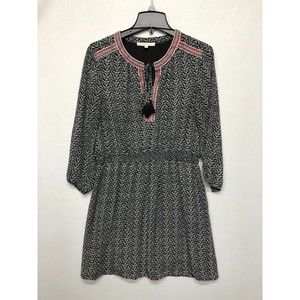 Daniel Rainn Women 3/4 Sleeve Dress Size Large Floral Embroidered B236 -12